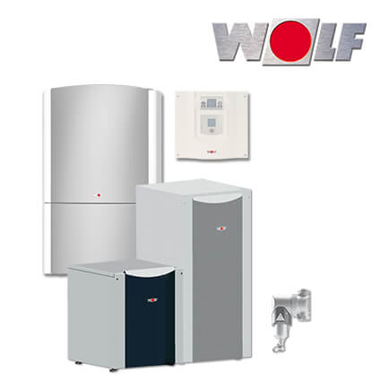 Wolf Paket BWL-1-10-I Hocheffizienz-Luft/Wasser-Wärmepumpe, WPM-1, CPM-1-70/7
