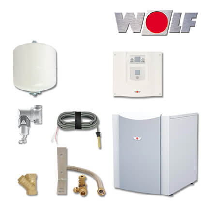 Wolf BWS-1-06 Hocheffizienz-Sole/Wasser-Wärmepumpe mit Wärmepumpen-Manager WPM-1