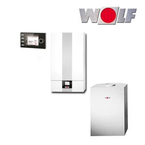 Wolf CGB-2-24 24kW Gas-Brennwerttherme mit CSW-120, BM2 und Zubehör