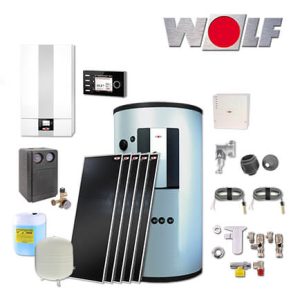 Wolf CGB-2-24 24kW Heiztherme, 5x Topson F3-1, BSP-800, BM-2, Aufputz