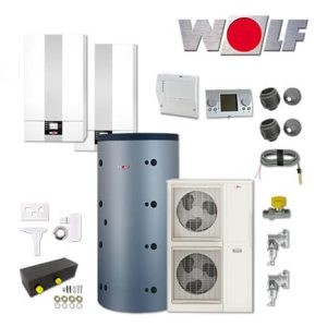 Wolf CGB-2-38 38kW Heiztherme, BWL-1SB-10, SPU-2-500, BM-2, Aufputz