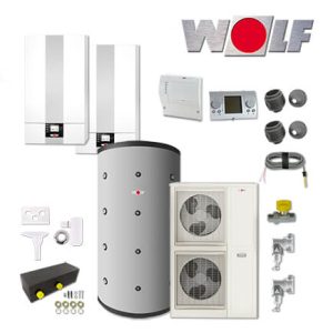 Wolf CGB-2-55 55kW Heiztherme, BWL-1SB-16, SPU-2-800, BM-2, Aufputz