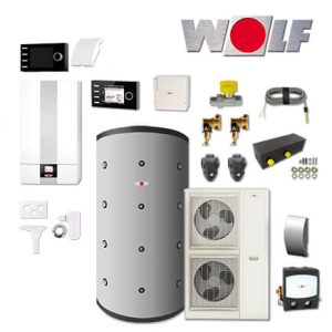 Wolf CGB-2-75 75kW Gas-Brennwerttherme, BWL-1SB-16, SPU-2-800, BM-2