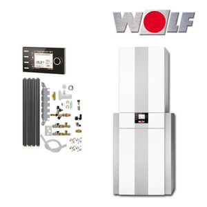 Wolf CGS-2-20/150R Gas-Brennwert-Zentrale mit Rohrwendelspeicher, BM-2, HE-Pumpe