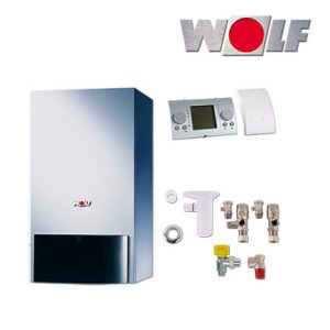 Wolf CGU-2-10 10kW Gas-Heiztherme, Bedienmodul BM, Aufputz, L / LL