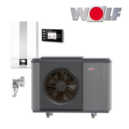 Wolf CHA 07/400V Luft/Wasser Wärmepumpe, Monoblock, BM-2, Schlammabscheider