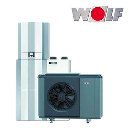 Wolf CHT-Monoblock 07/200-35, Luft/Wasser-Wärmepumpe, Haustechnikzentrale