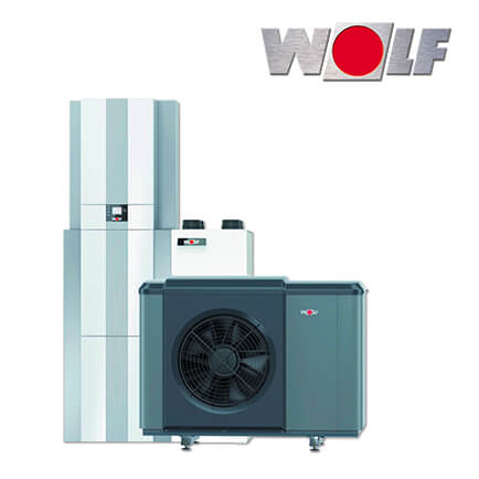 Wolf CHT-Monoblock 07/200, Haustechnikzentrale, Luft/Wasser-Wärmepumpe