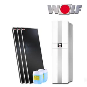 Wolf CSZ-2-14/300 14kW Solar-Zentrale mit 3x Wolf CFK-1, Mischerkreis