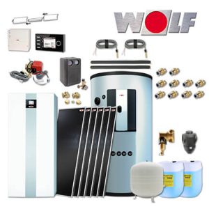 Wolf TGB-2-30 30kW Gas-Brennwertkessel Gaskessel, 6x Topson F3-1, BSP-1000, BM-2