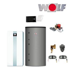 Wolf TGB-2-30 30kW Gas-Brennwertkessel, Gaskessel mit Speicher BSH-1000, BM-2