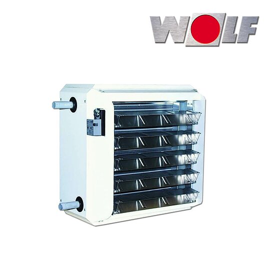 Wolf Luftheizer TLHK 100, CU/AL, 3 x 400V / 50Hz, Induktionsjalousie 230V