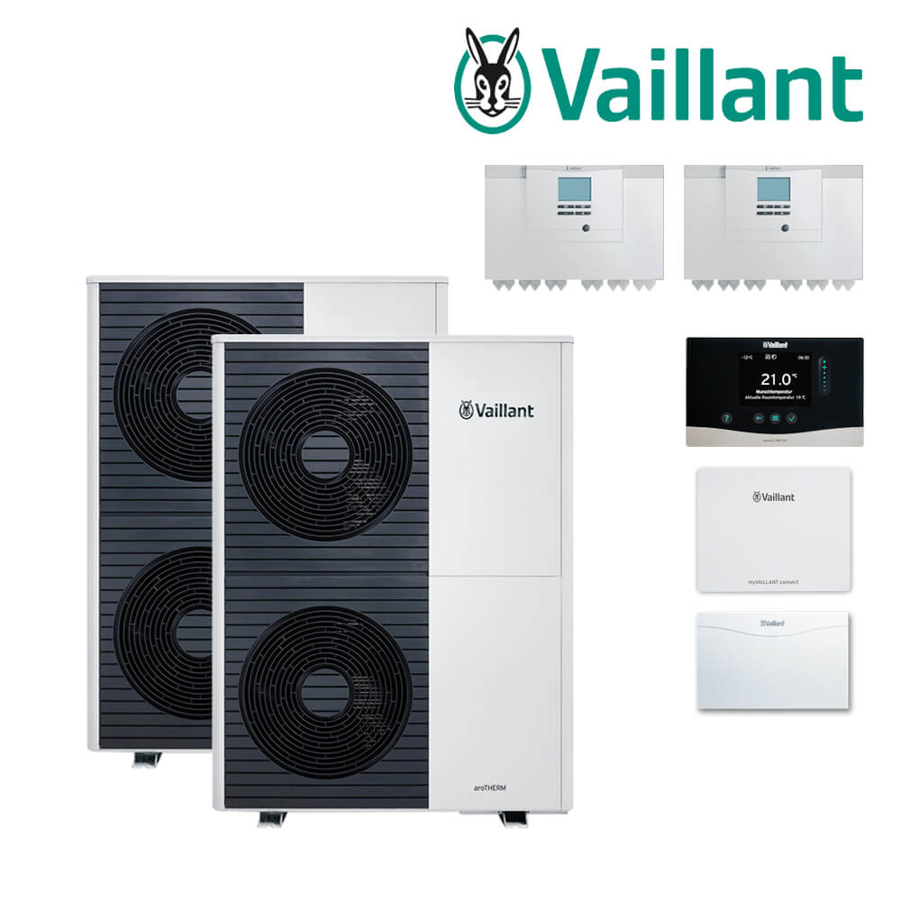 Vaillant Paket 4.3506 aroTHERM plus 2er Kaskade VWL 125/6 A S2, VRC 720/3 Vaillant Paket 4.3506 aroTHERM plus 2er Kaskade VWL 125/6 A S2, VRC 720/3
